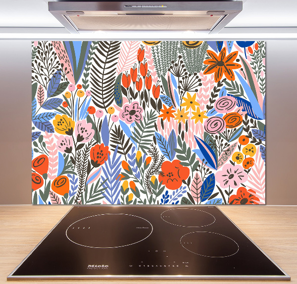 Panel de pared de cocina Patrón floral