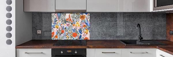 Panel de pared de cocina Patrón floral