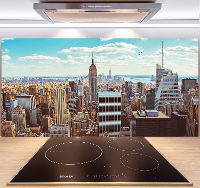 Salpicadero para cocina Vista aérea de Nueva York