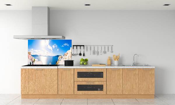 Panel antisalpicaduras Santorini, Grecia