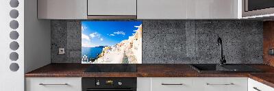 Panel antisalpicaduras Santorini, Grecia