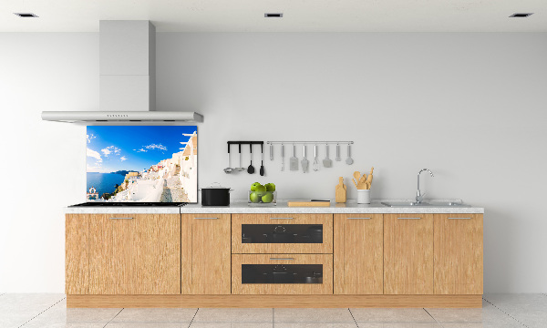 Panel antisalpicaduras Santorini, Grecia