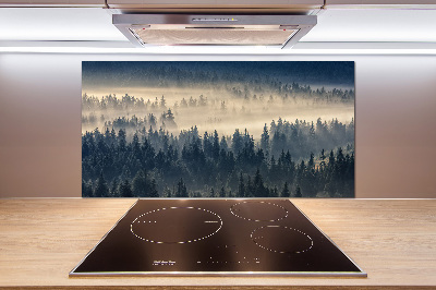 Panel para cocina Niebla sobre el bosque