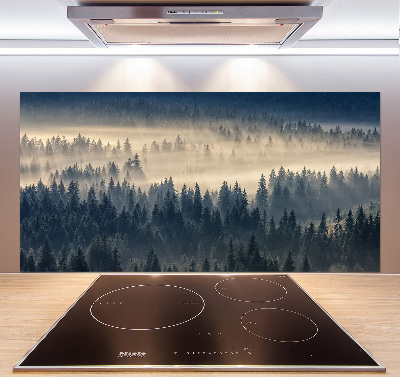 Panel para cocina Niebla sobre el bosque