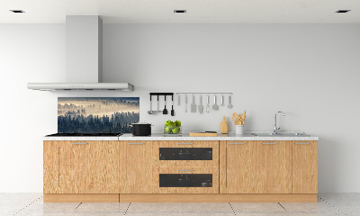 Panel para cocina Niebla sobre el bosque
