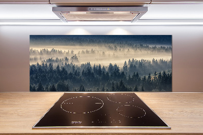 Panel para cocina Niebla sobre el bosque