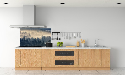 Panel para cocina Niebla sobre el bosque
