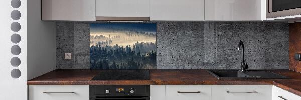 Panel para cocina Niebla sobre el bosque