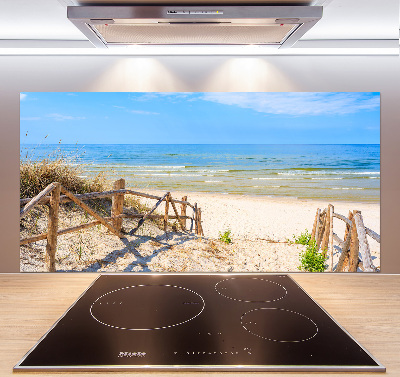 Panel antisalpicaduras Entrada a la playa