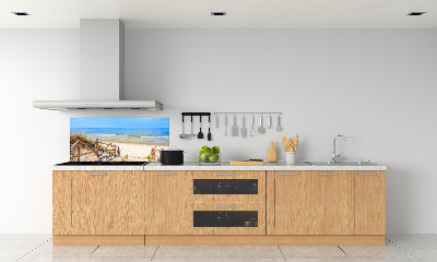 Panel antisalpicaduras Entrada a la playa