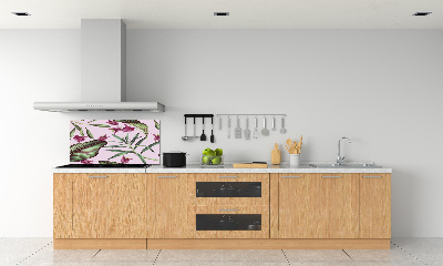 Panel para cocina flores tropicales