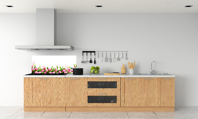 Panel antisalpicaduras tulipanes rosados