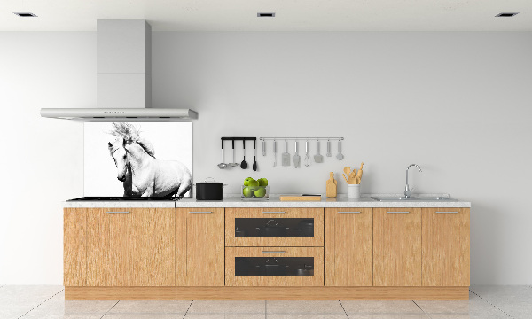 Panel antisalpicaduras Caballo blanco