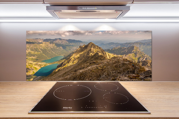 Salpicadero de cocina El ojo de mar de los montes Tatra