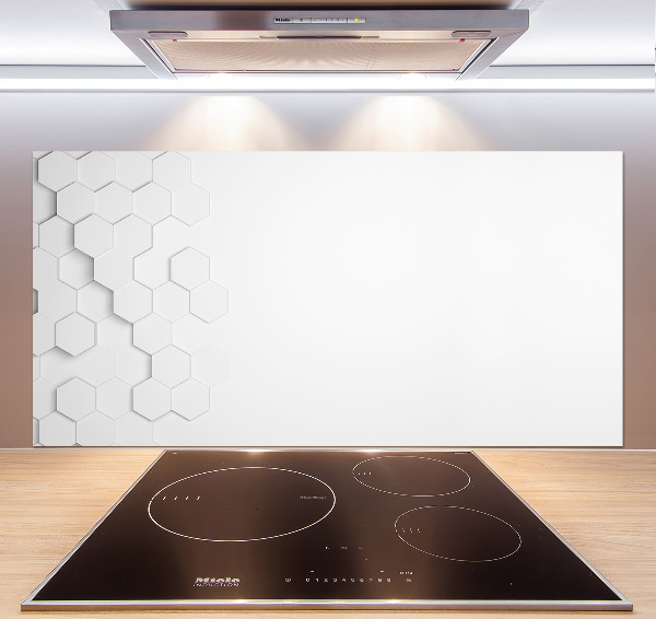 Panel de pared de cocina Fondo de hexágonos