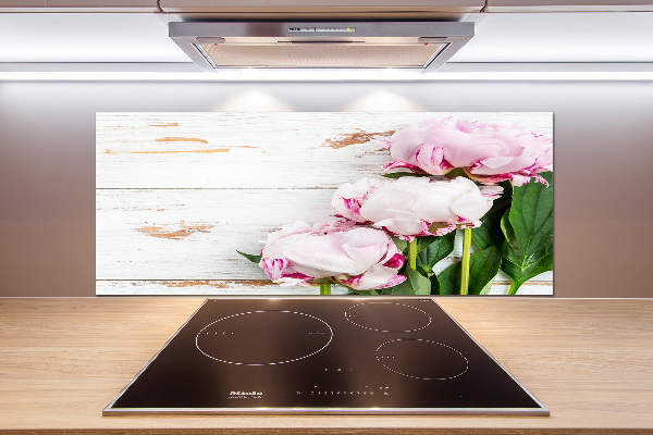 Panel antisalpicaduras Peonías