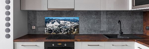 Panel de pared de cocina Lago en los montes Tatra