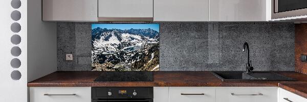 Panel de pared de cocina Lago en los montes Tatra
