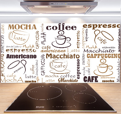 Panel dekor szkło Czas na kawę