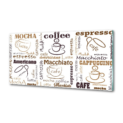 Panel dekor szkło Czas na kawę