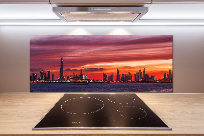 Panel de pared de cocina Atardecer en Dubái