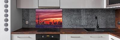 Panel de pared de cocina Atardecer en Dubái