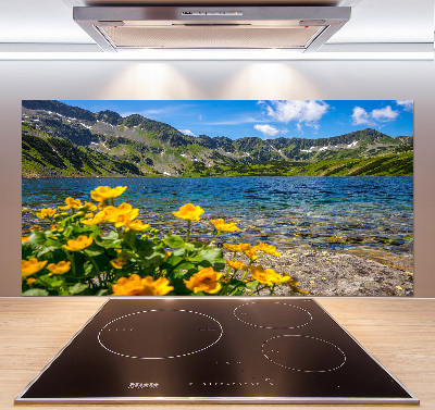 Panel de pared de cocina Lago en las montañas