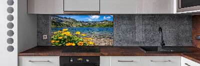 Panel de pared de cocina Lago en las montañas