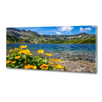 Panel de pared de cocina Lago en las montañas