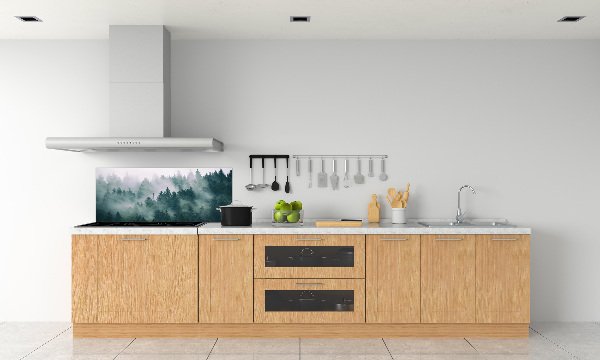 Salpicadero para cocina Niebla sobre el bosque