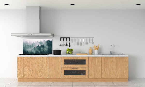 Salpicadero para cocina Niebla sobre el bosque