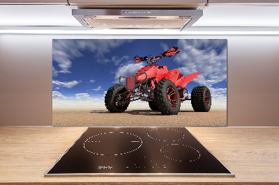 Panel de pared de cocina Quad en el desierto