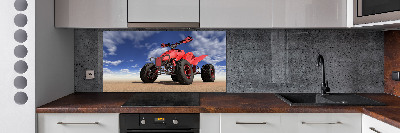 Panel de pared de cocina Quad en el desierto