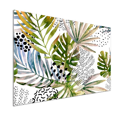 Panel do kuchni Tropikalne liście