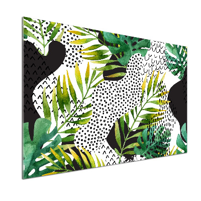 Panel antisalpicaduras hojas tropicales