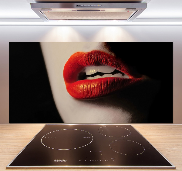 Panel para cocina labios rojos
