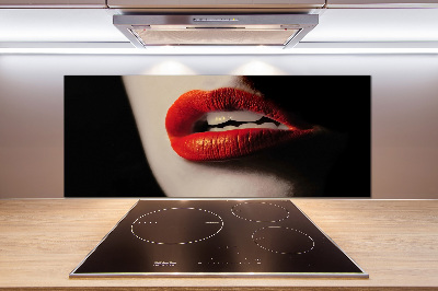 Panel para cocina labios rojos