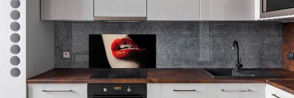 Panel para cocina labios rojos