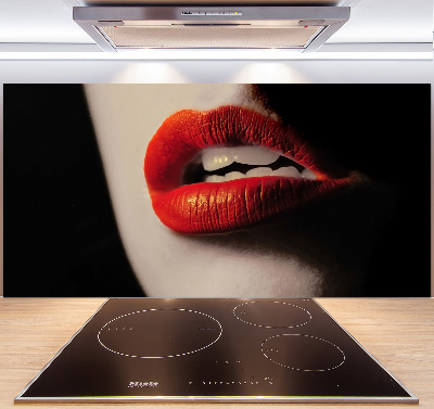 Panel para cocina labios rojos