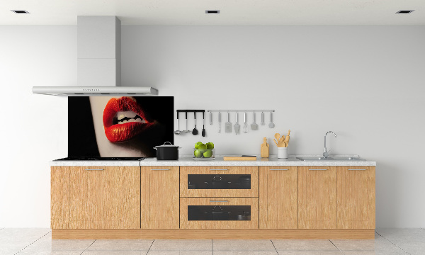 Panel para cocina labios rojos