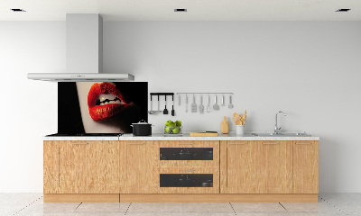 Panel para cocina labios rojos