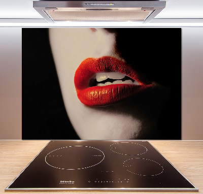 Panel para cocina labios rojos