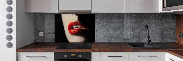 Panel para cocina labios rojos