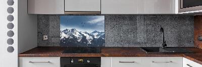 Panel para cocina Parapente en los Alpes