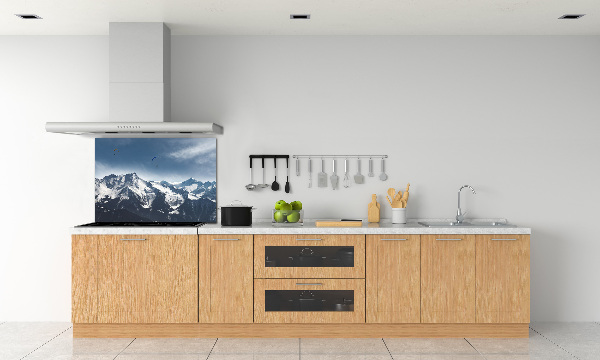 Panel para cocina Parapente en los Alpes