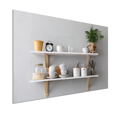 Salpicadero para cocina Decoraciones en el estante