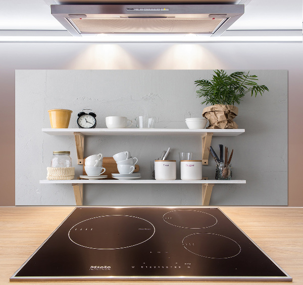 Salpicadero para cocina Decoraciones en el estante