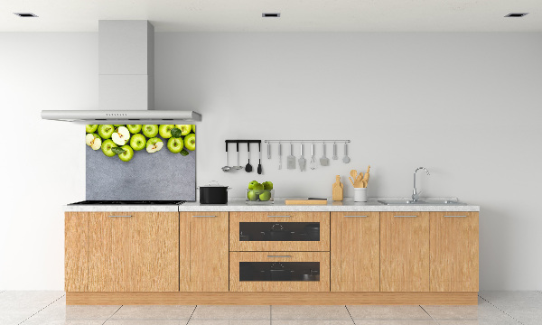 Salpicadero de cocina manzanas verdes