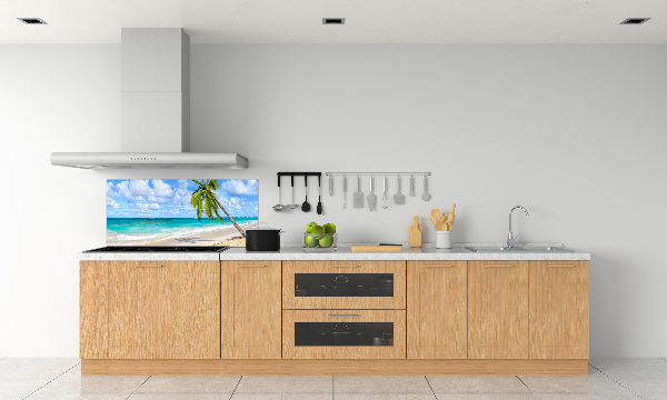 Panel de pared de cocina Playa tropical