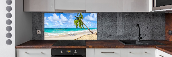 Panel de pared de cocina Playa tropical